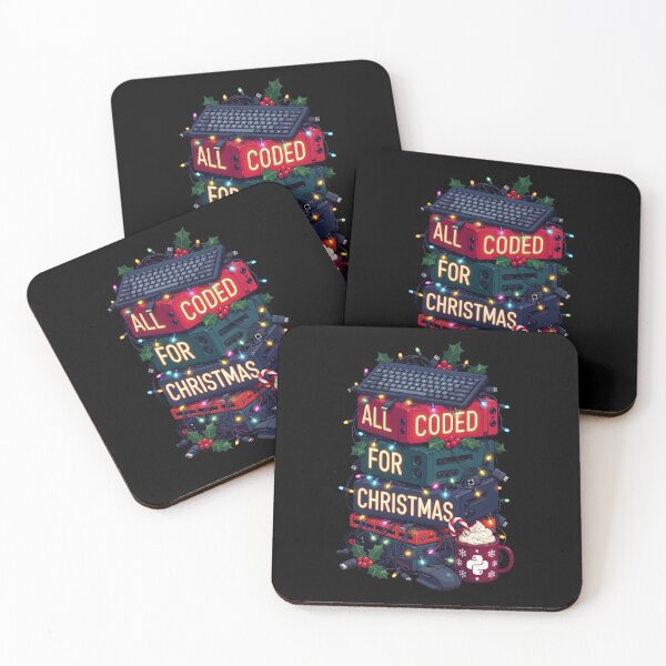 Item preview, All Coded For Christmas Programmer Joke designed and sold by QuirkySpark.