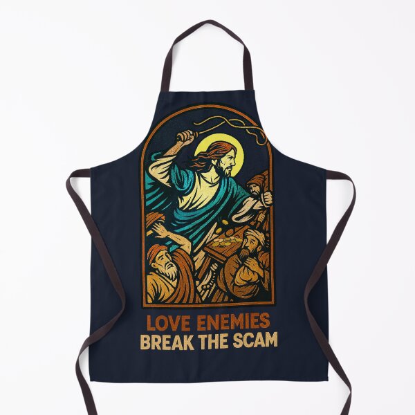 Item preview, Love Enemies, Break the Scam – Neo-Icon Christ designed and sold by Sanctum Icons.