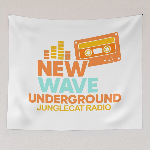 Item preview, New Wave Underground – 80s New Wave & Classic Alternative designed and sold by JungleCatRadio.
