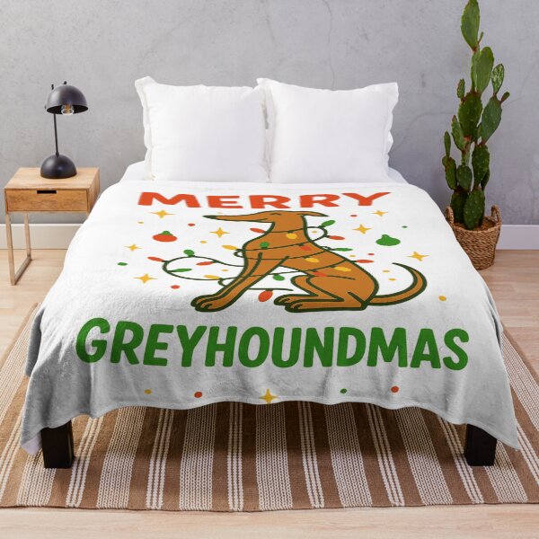 Item preview, Feliz Greyhoundmas: Lindo diseño navideño de galgo iluminado designed and sold by Globalcitytees.
