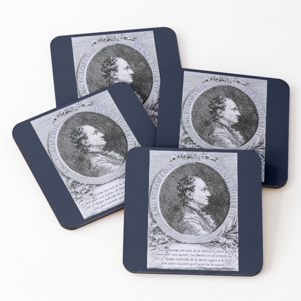 Item preview, Denis Diderot quote: Aucun homme n'a recu de la nature le droit de commander aux autres. designed and sold by artbleed.