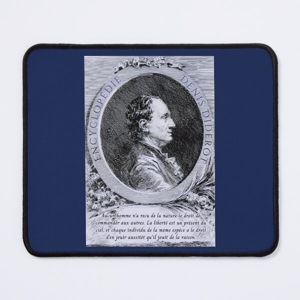 Item preview, Denis Diderot quote: Aucun homme n'a recu de la nature le droit de commander aux autres. designed and sold by artbleed.