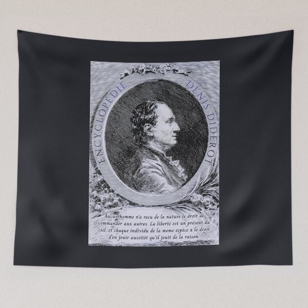 Item preview, Denis Diderot quote: Aucun homme n'a recu de la nature le droit de commander aux autres. designed and sold by artbleed.