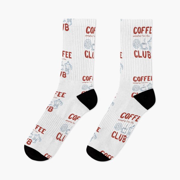 Item preview, Coffee Club Everyday 7 AM-11 AM - Retro Hand-Drawn Coffee & Croissant designed and sold by HBDStudio.