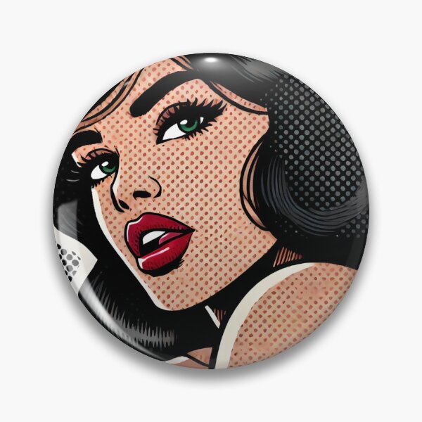 Item preview, Lichtenstein-Inspired Pop Art Print designed and sold by PinUpPizzazz.