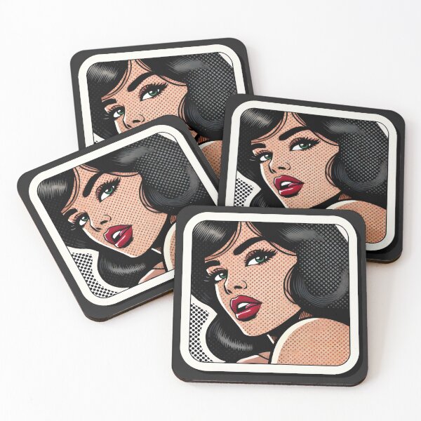 Item preview, Lichtenstein-Inspired Pop Art Print designed and sold by PinUpPizzazz.