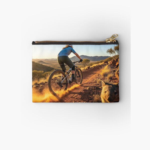 Item preview, Biking in the Australian Outback Desert with Curious Wombat. designed and sold by Hinson MTB Visuals.