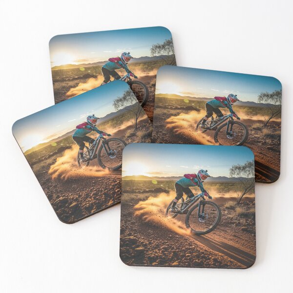 Item preview, Australian Outback Mountain Biking at Sunrise. designed and sold by Hinson MTB Visuals.
