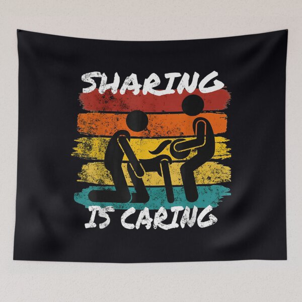 Item preview, Sharing Is Caring Threesome Sex Polyamory Gifts Swingers designed and sold by ltjegrgmzj33.