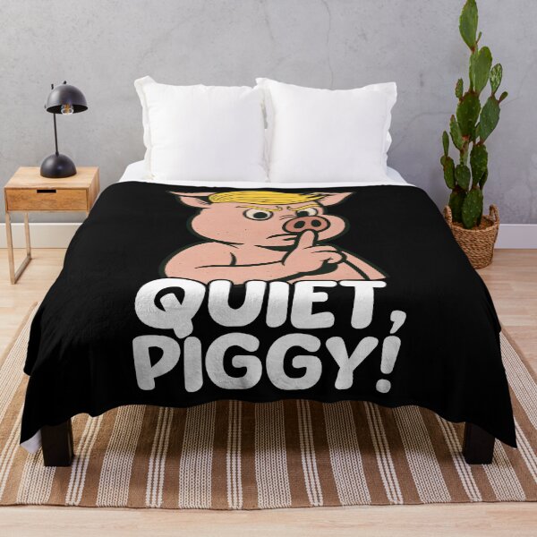 Item preview, Funny Anti-Trump “Quiet Piggy” Political Parody Shirt – Anti MAGA Humor, Satire Election 2025 Tee, Protest Cartoon Art designed and sold by tigger shop.