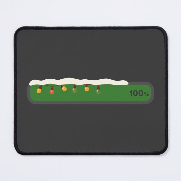 Item preview, 100% Christmas Load Bar - Gaming Style Christmas Lights with Snow Design designed and sold by charlypicazo.