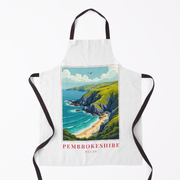 Item preview, Pembrokeshire Wales Seaside Illustration designed and sold by MapMyMiles.