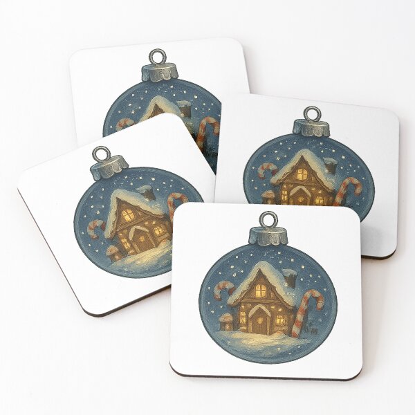 Item preview, Snowy Gingerbread Cottage Ornament | Alche-Arts designed and sold by AlcheArtsStudio.