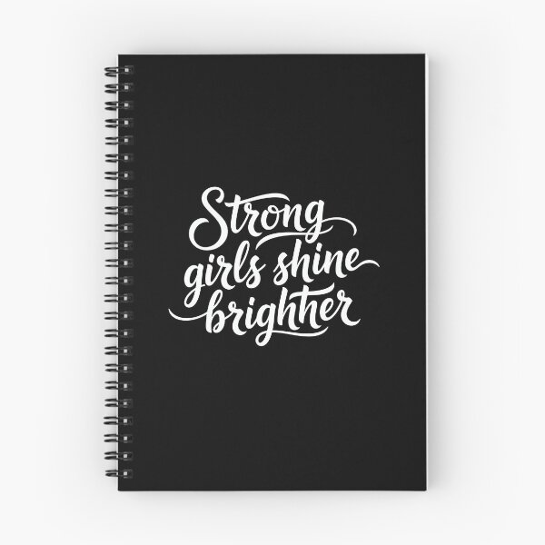 Item preview, Strong Girls Shine Brighter Inspirational Quote designed and sold by EdvvinStudios.