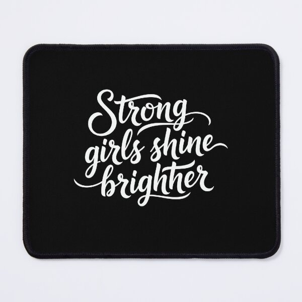 Item preview, Strong Girls Shine Brighter Inspirational Quote designed and sold by EdvvinStudios.