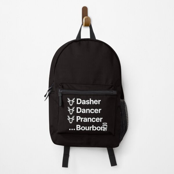 Item preview, „Funny Christmas Reindeer List – Dasher Dancer Prancer Bourbon – Holiday Adult Humor Design” designed and sold by FrameFlow.