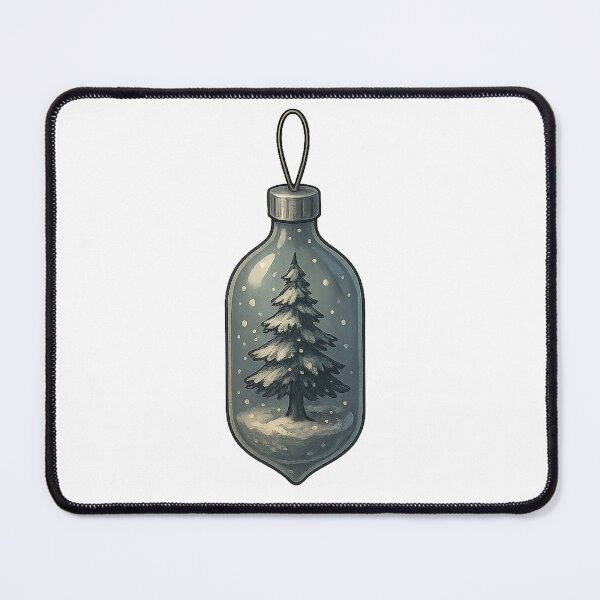 Item preview, Tree-in-a-Bottle Ornament | Snowy Winter Forest | Alche-Arts designed and sold by AlcheArtsStudio.