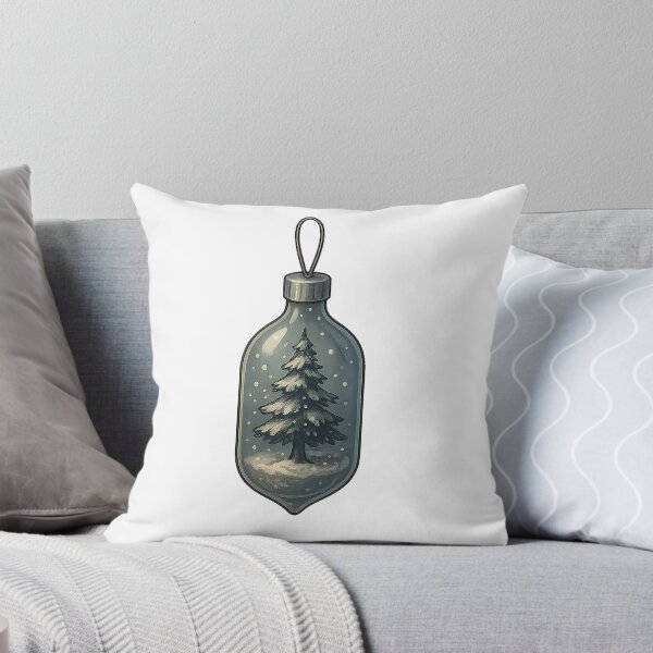 Item preview, Tree-in-a-Bottle Ornament | Snowy Winter Forest | Alche-Arts designed and sold by AlcheArtsStudio.