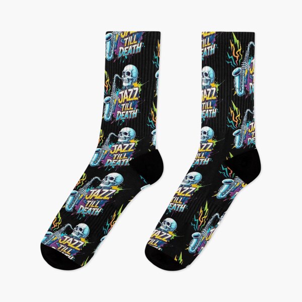Item preview, Jazz Till Death Skeleton Illustration designed and sold by SholoStudio.