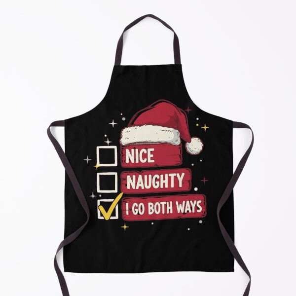 Item preview, Nice Naughty I Go Both Ways Cheeky Christmas Checklist designed and sold by StarprintTees.