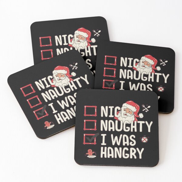 Item preview, Nice Naughty I Was Hangry Funny Christmas Foodie Checklist designed and sold by StarprintTees.