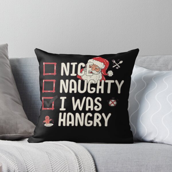 Item preview, Nice Naughty I Was Hangry Funny Christmas Foodie Checklist designed and sold by StarprintTees.