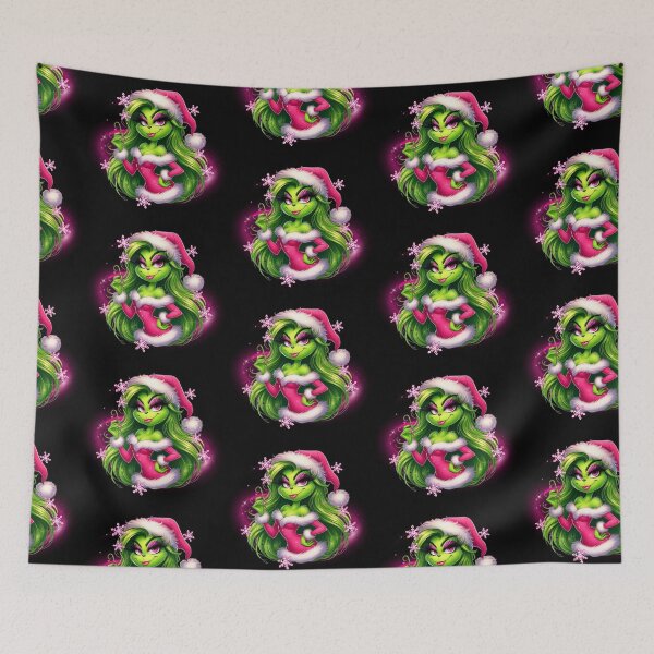 Item preview, Green Lady Grinch - Sassy Pink designed and sold by Bogologo.
