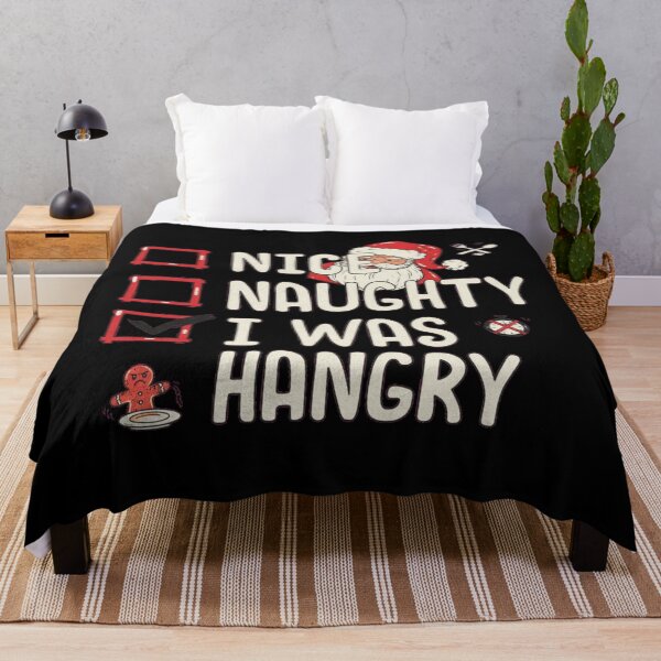 Item preview, Nice Naughty I Was Hangry Funny Christmas Foodie Checklist designed and sold by StarprintTees.