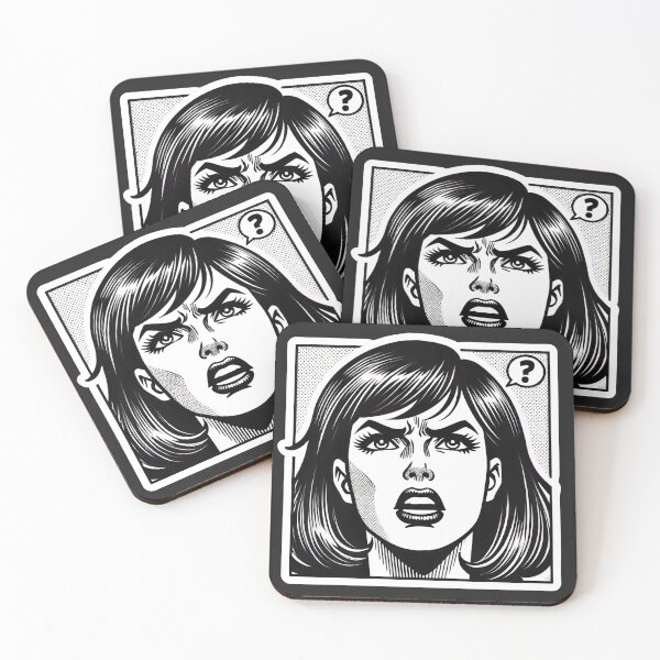 Item preview, Lichtenstein-Inspired Pop Art Print designed and sold by PinUpPizzazz.