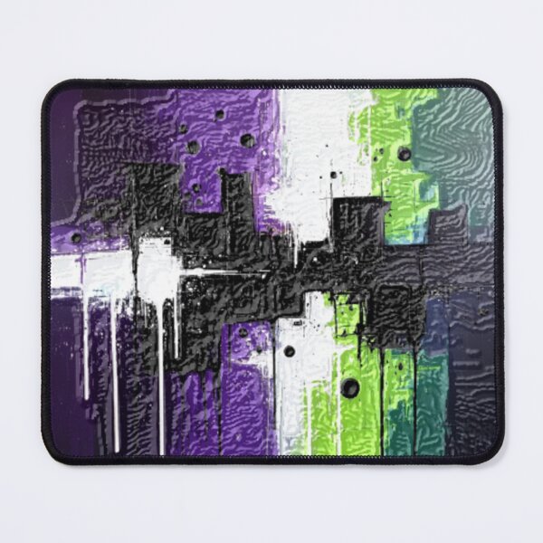 Item preview, drip style dark leather abstract colorful design designed and sold by SmashingDeals.