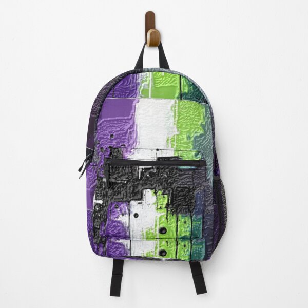 Item preview, drip style dark leather abstract colorful design designed and sold by SmashingDeals.
