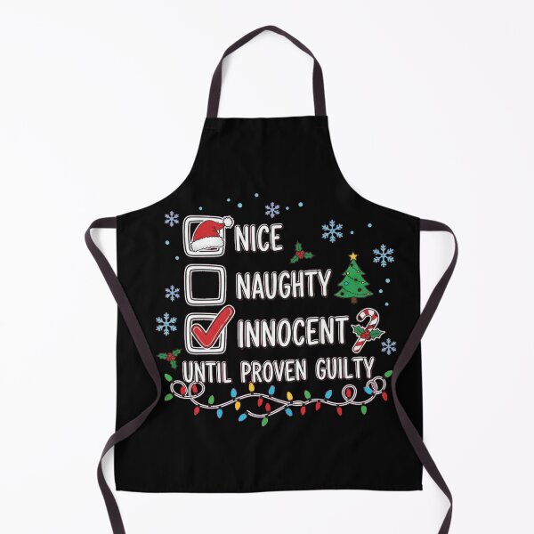 Item preview, Nice Naughty Innocent Until Proven Guilty Funny Christmas Checklist designed and sold by StarprintTees.