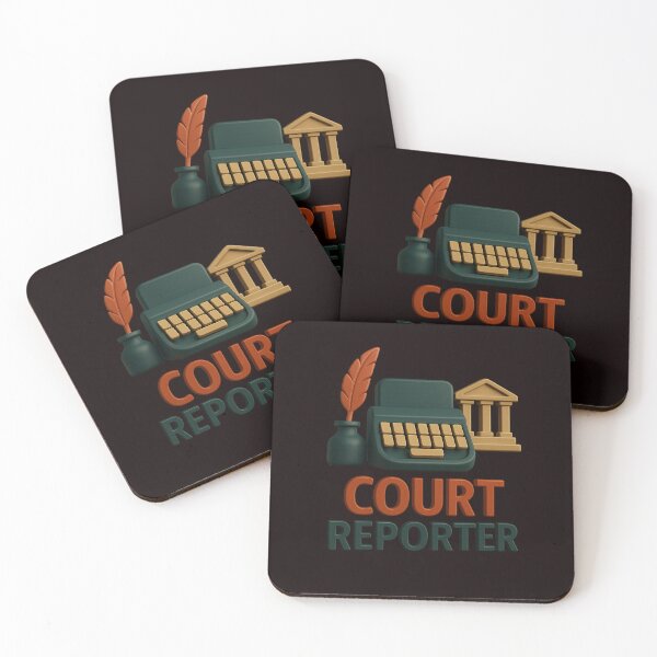 Item preview, Court Reporter – Professional 3D Stenography & Justice Icon designed and sold by Tadeusz1.