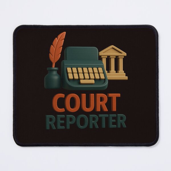 Item preview, Court Reporter – Professional 3D Stenography & Justice Icon designed and sold by Tadeusz1.