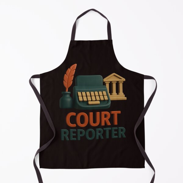 Item preview, Court Reporter – Professional 3D Stenography & Justice Icon designed and sold by Tadeusz1.