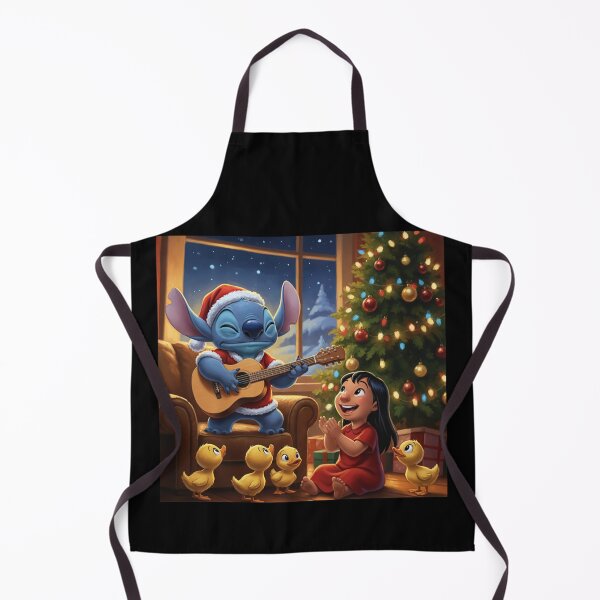 Item preview, Stitch Cozy Christmas Music Scene – Cute Holiday Illustration designed and sold by Emilia Maurice.