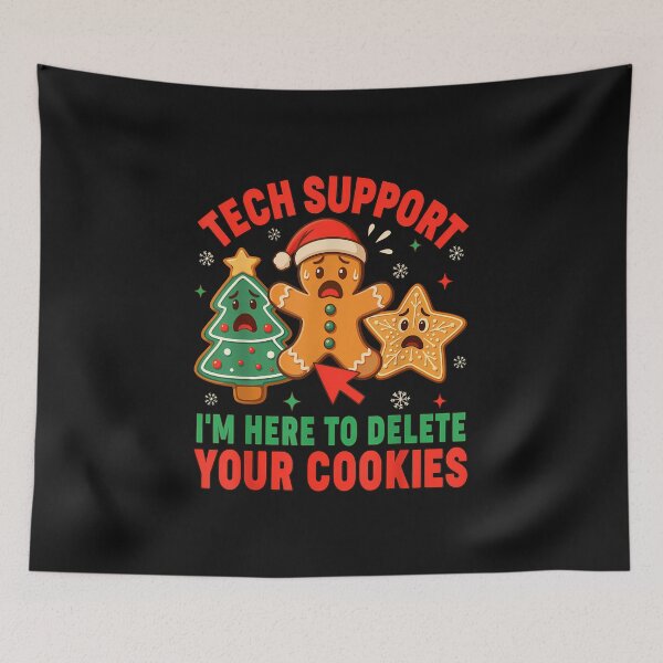 Item preview, Christmas Tech Support Here To Delete Cookies Xmas Men Women designed and sold by MOHITSALVI.