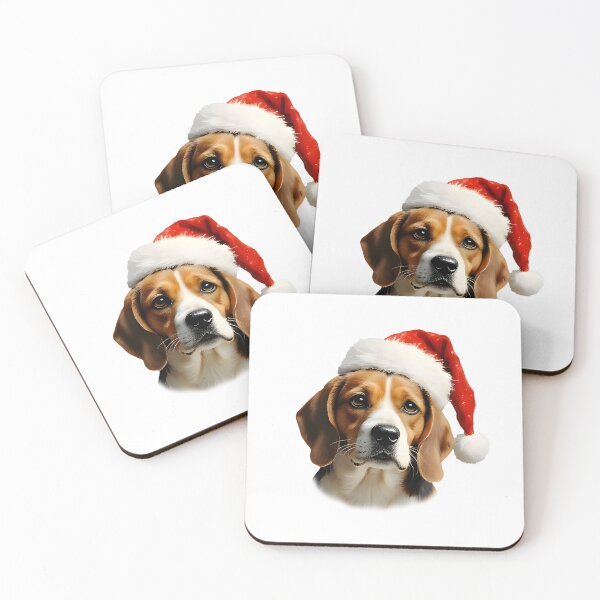 Item preview, Beagle Christmas Portrait designed and sold by debbiedoodarday.