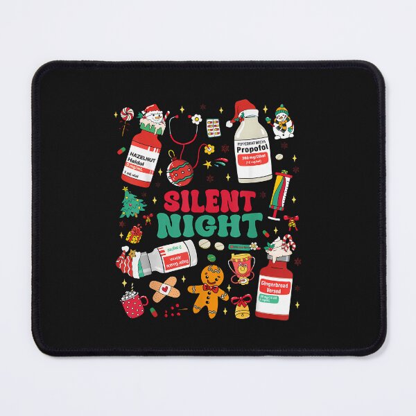 Item preview, Retro Propofol Silent Night Icu Nurses Funny Merry Christmas designed and sold by MOHITSALVI.