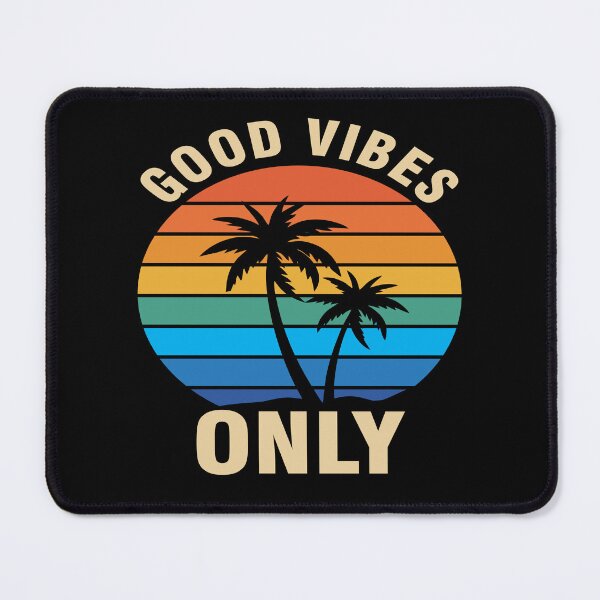 Item preview, Good Vibes Only – Retro Sunset Palm Tree Vintage Beach T-Shirt designed and sold by doffstory.
