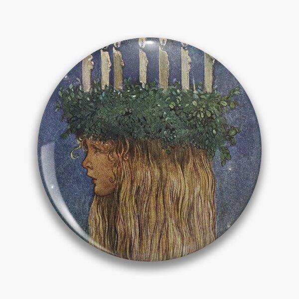 Item preview, St. Lucia – Enchanting Nordic Fairy-Tale Illustration by John Bauer designed and sold by Art Outlaws.