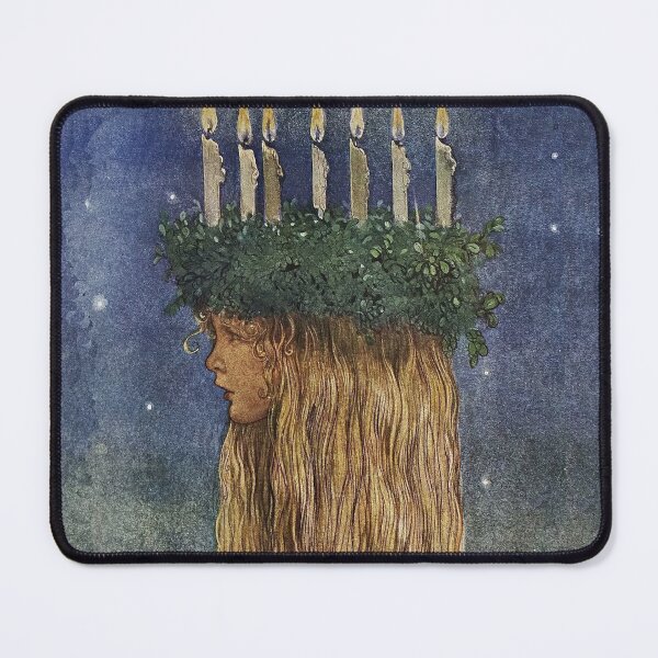 Item preview, St. Lucia – Enchanting Nordic Fairy-Tale Illustration by John Bauer designed and sold by Art Outlaws.