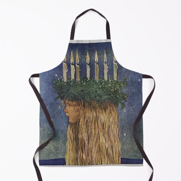 Item preview, St. Lucia – Enchanting Nordic Fairy-Tale Illustration by John Bauer designed and sold by Art Outlaws.