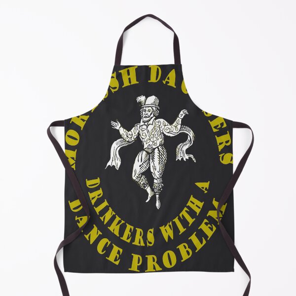Item preview, Moryssh Daunsers Old English Drinkers With A Dance Problem Yellow Text designed and sold by taiche.