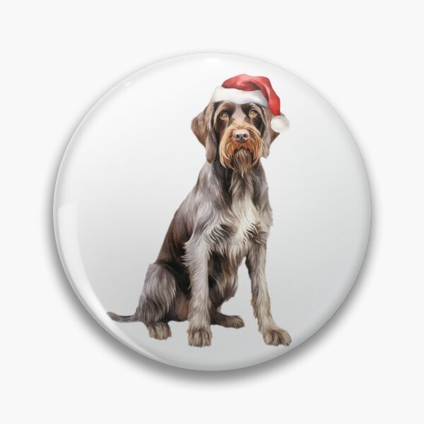 Item preview, German Wirehaired Pointer Christmas designed and sold by Timeless Bond Designs.