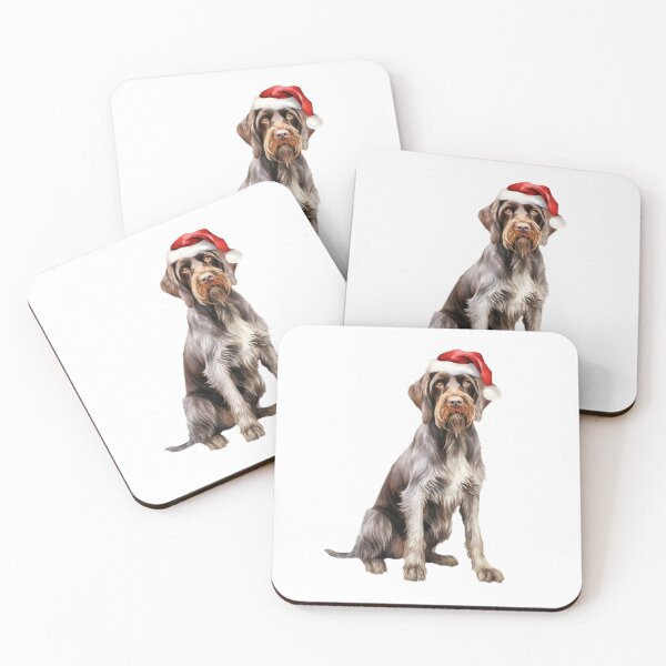 Item preview, German Wirehaired Pointer Christmas designed and sold by Timeless Bond Designs.