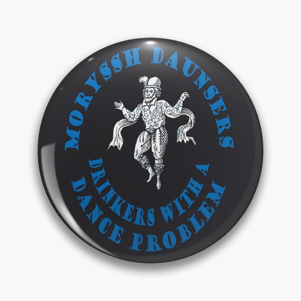 Item preview, Moryssh Daunsers Old English Drinkers With A Dance Problem Blue Text designed and sold by taiche.
