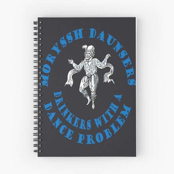 Item preview, Moryssh Daunsers Old English Drinkers With A Dance Problem Blue Text designed and sold by taiche.