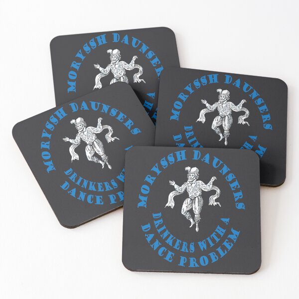 Item preview, Moryssh Daunsers Old English Drinkers With A Dance Problem Blue Text designed and sold by taiche.