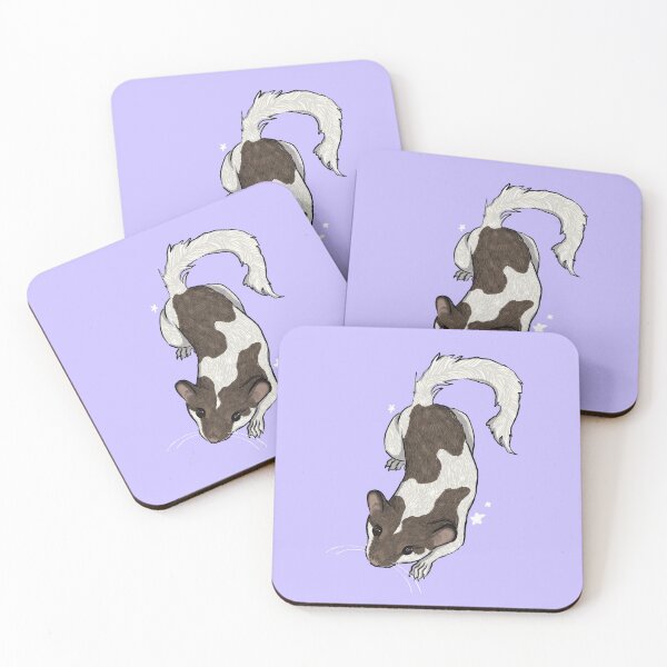 Item preview, African Pygmy Dormouse (Purple) with Stars designed and sold by marleyfinn.